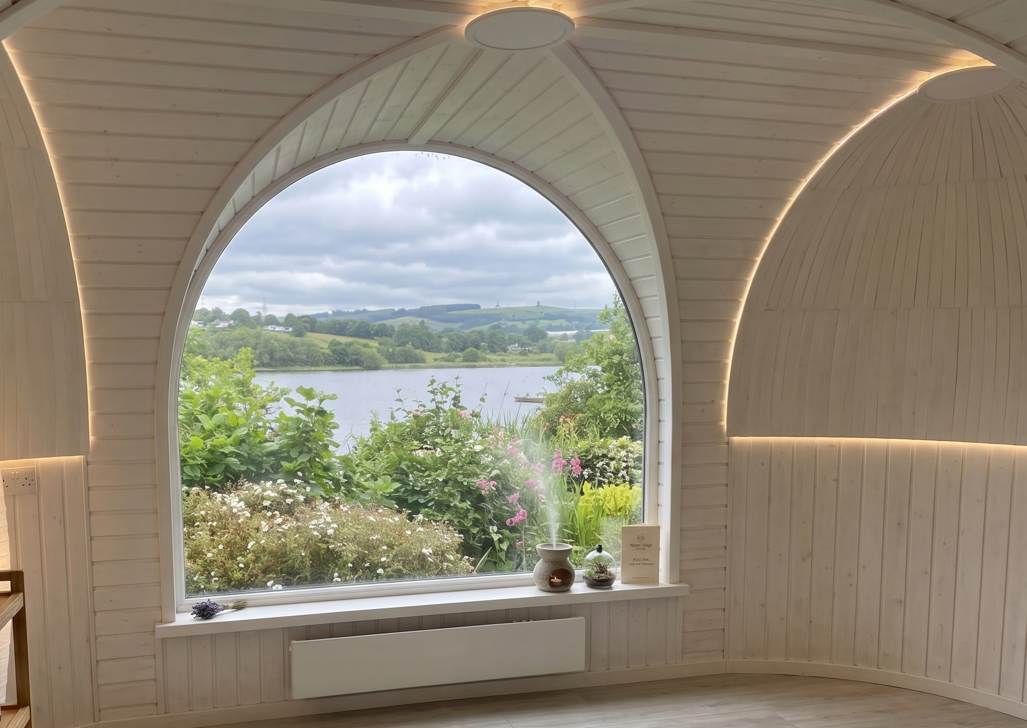 Sauna interior view